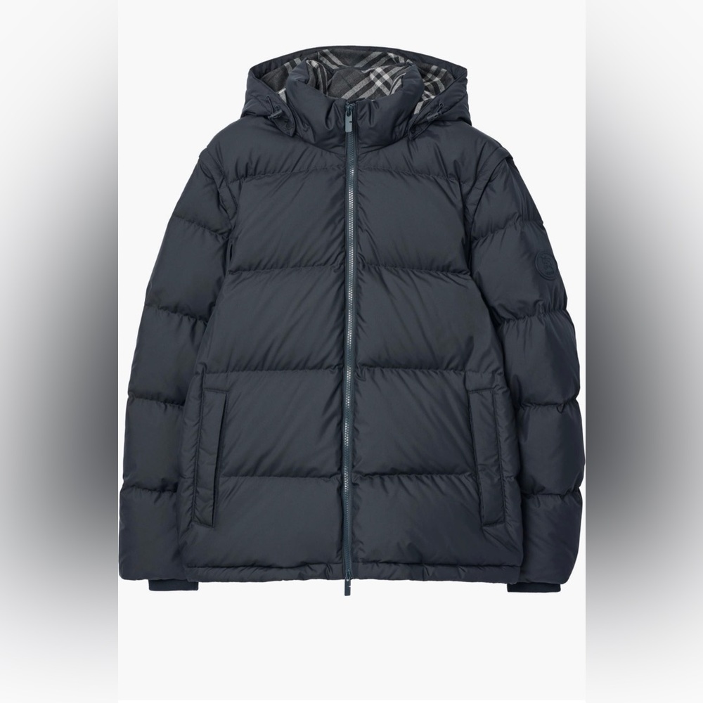 Burberry Black Puffer Jacket 2 in 1